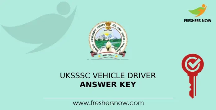 UKSSSC Vehicle Driver Answer Key