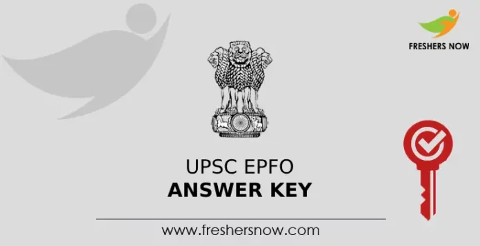 UPSC EPFO Answer Key