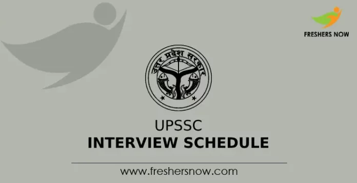 UPSSC Interview Schedule