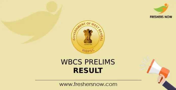 WBCS Prelims Result