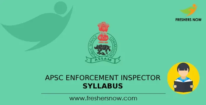 APSC Enforcement Inspector Syllabus