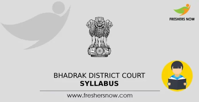 Bhadrak District Court Syllabus