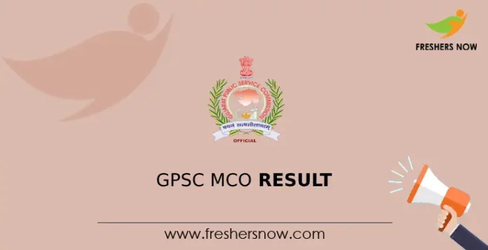 GPSC MCO Result