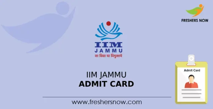 IIM Jammu Admit Card