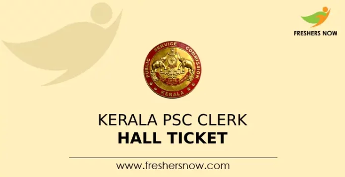 Kerala PSC Clerk Hall Ticket