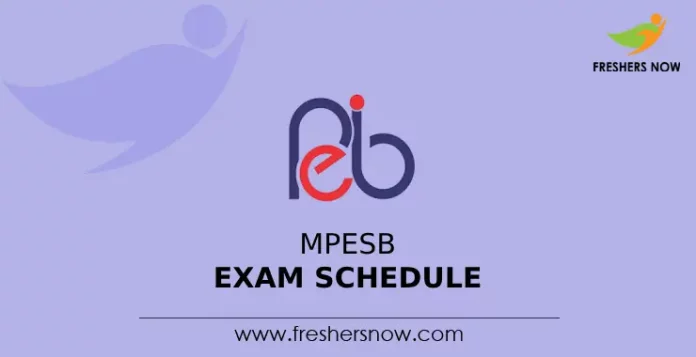 MPESB Exam Schedule