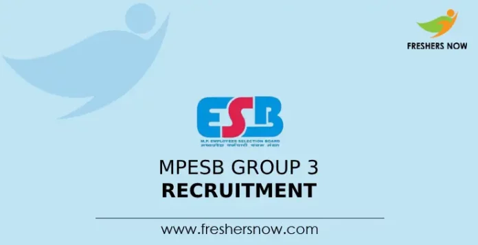 MPESB Group 3 Recruitment