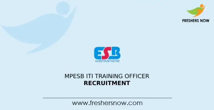 MPESB ITI Training Officer Recruitment