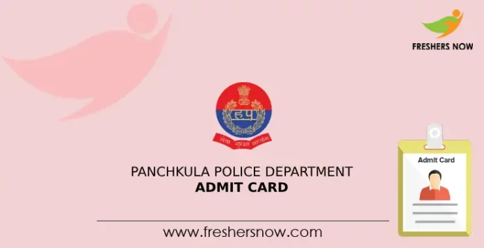 Panchkula Police Department Admit Card