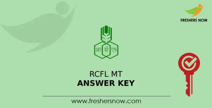 RCFL MT Answer Key