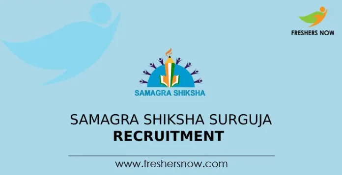 Samagra Shiksha Surguja Recruitment