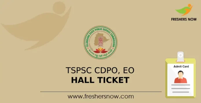 TSPSC CDPO, EO Hall Ticket