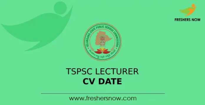 TSPSC Lecturer CV Date