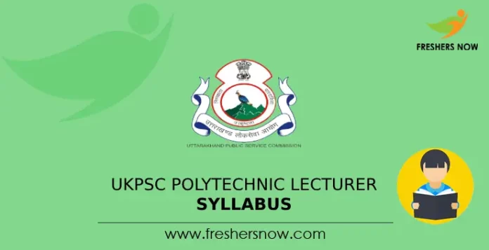 UKPSC Polytechnic Lecturer Syllabus